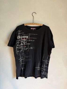 Y2K oxygen thermal waffle T-shirt